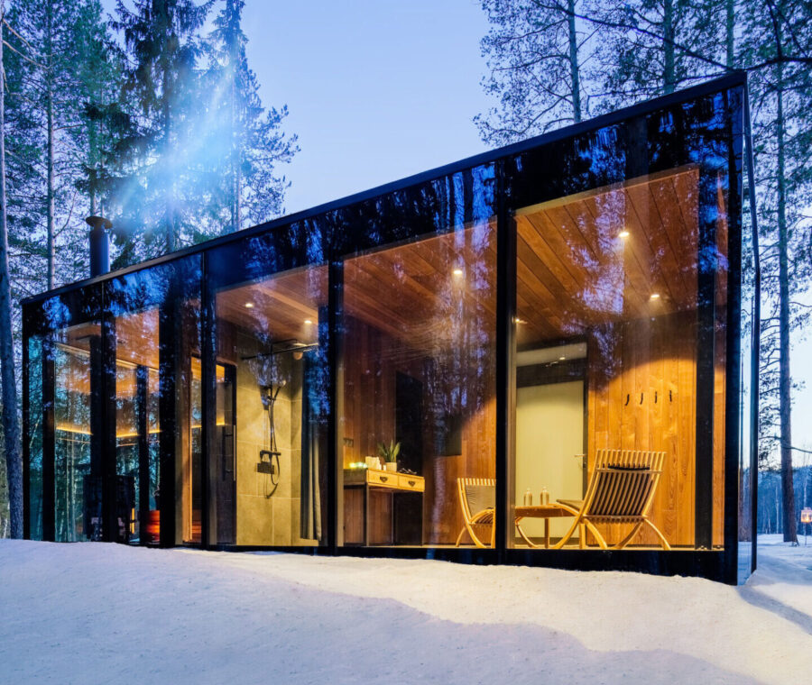 Loggers Lodge Luxury Glass Cabin in Sweden | Luxury Spa Holiday in Sweden Travel with Off The Map Travel