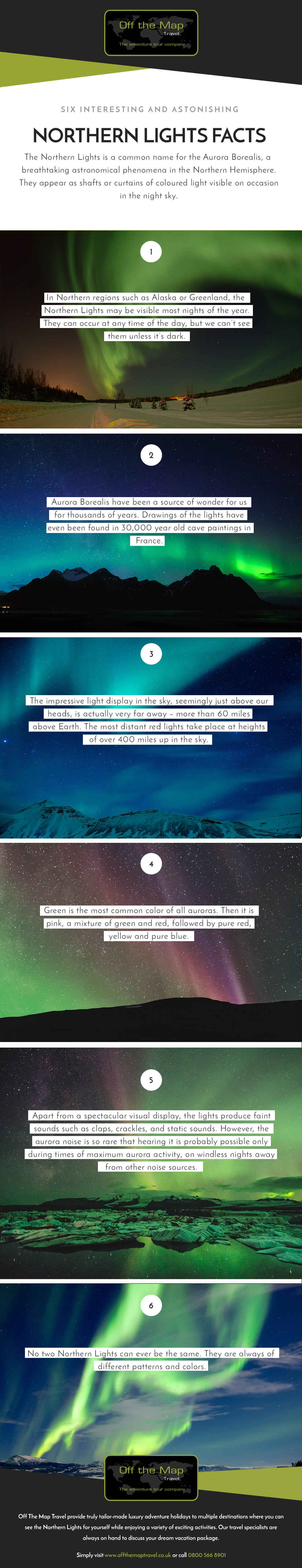 Six Interesting Northern Lights Facts [infographic] Off The Map Travel