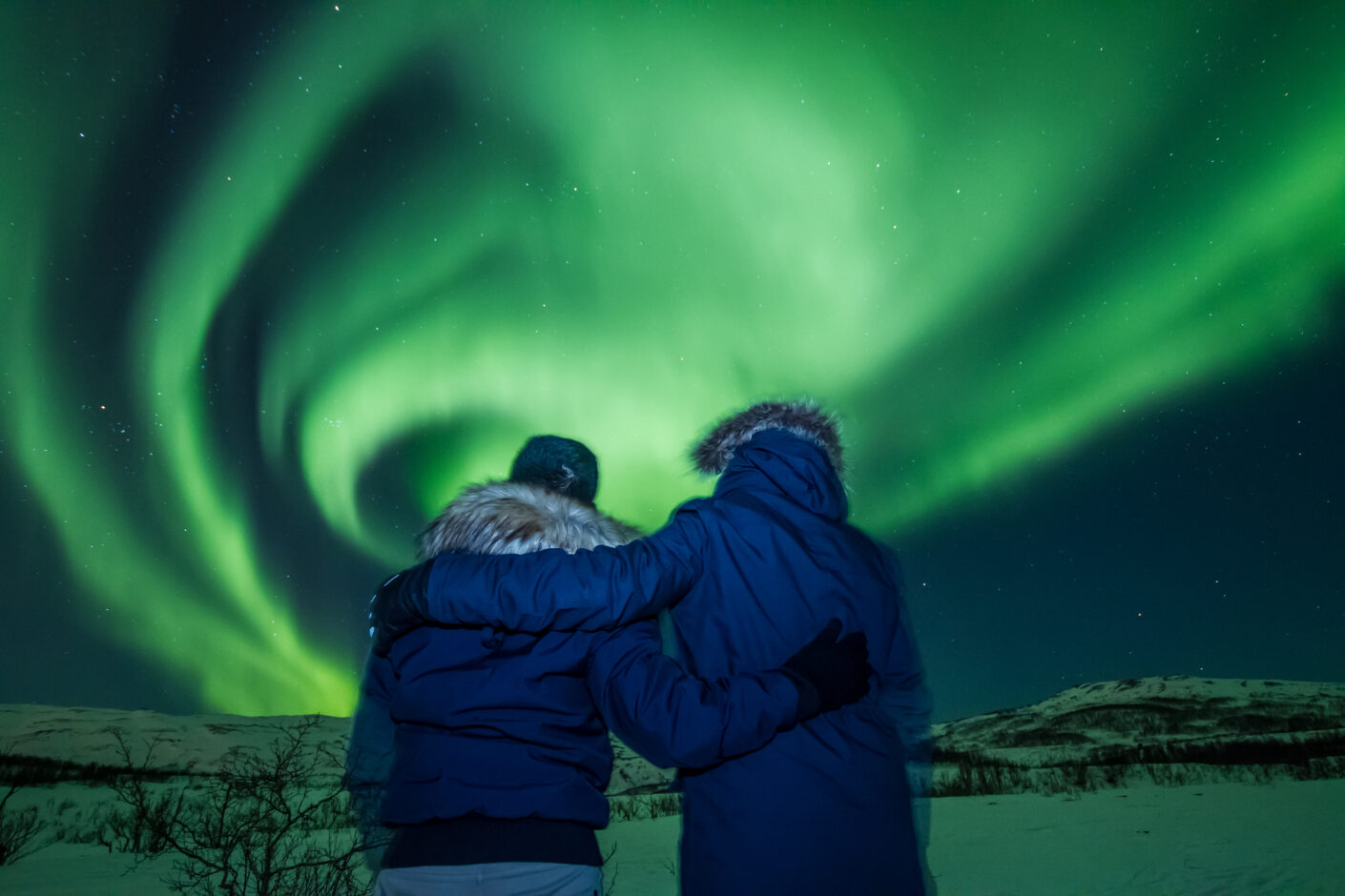 Team Photo Northern Lights in Tromso